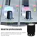 Healvian Metal-Embedded Potentiometer Control Knob 12x40mm for Audio Equipment and Electric Guitar Volume Adjustment, Chrome Rotary Bass and Controller Knob for Industrial Use