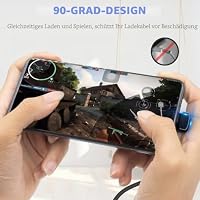 Duttek 90 Grad USB C Adapter 40Gbps, Rechter Winkel USB C Stecker auf Buchse Adapter mit 240W Laden Kompatibel für Thunderbolt 4/3, Switch, MacBook, Tablet (2 Stück) – Ansicht 6