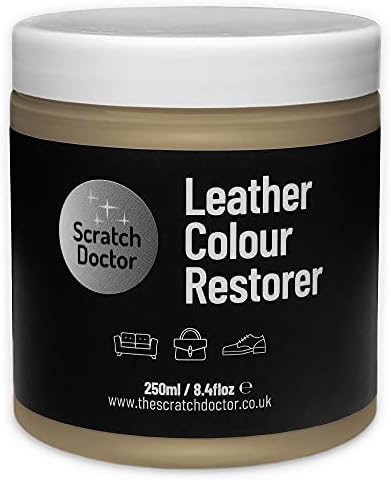 Scratch Doctor Leather Colour Restorer Easily Repair & Recolour Faded or Worn Leather Sofas Chairs Handbag Shoes Boots Saddle Equestrian Tack (Black, 50ml)