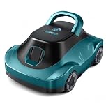 Robot Piscine, Robot Piscine sans Fil, Aspirateur Piscine Nettoyeur de Fond, 180 Min d'Autonomie, Auto-Parking, 2.7L Panier Filtrant, Robot de Piscine pour Piscines Hors Sol Enterrées Jusqu'à 200m²
