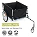 Bicycle Cargo Trailer, Two-Wheel Bike Luggage Wagon Trailer with Removable Cover, for Moving Houses, Camping and Shopping