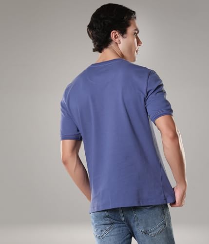 Image of TURMS Men's Ice Cool Tech Round Neck T-Shirt, Odor Control, Stretchable & Breathable, Cotton Rich Fabric, Half Sleeve