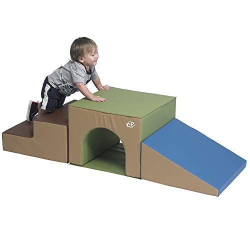 Children's Factory - Cf805-172 3 Piece Over And Under Tunnel Climber, Indoor Toddler And Baby Climbing Toy, Soft Play Climber, Toddler Tunnel #TOP5