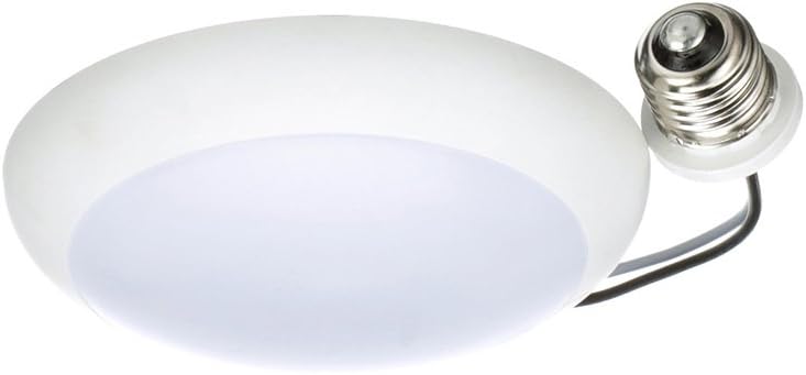 NICOR Lighting DLS4-3006-120-3K-WH 4 in. Dimmable 600 Lumen LED Surface Mount Retrofit Kit in 3000K with White Trim