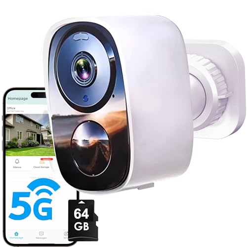 2025 Upgraded 2K Wireless Security Camera with SD Card