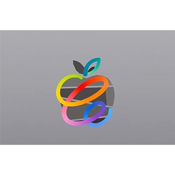 2x Retro Spring Event Sticker for Apple Air Pro Macbook with Non-Luminous Logo