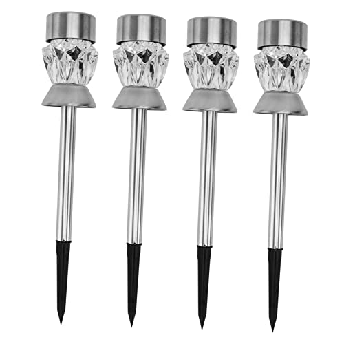 Abaodam 4Pcs Solar Energy Lamps LED Ground Insert Lights for Garden Ornaments Easy Install Decorative Lighting for Driveways Patios and Pathways
