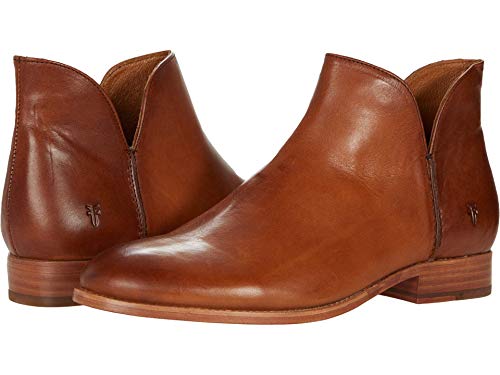 Frye Melissa Shootie Women's Leather Bootie - Stylish Ankle-High Design, Versatile Comfort for Everyday Wear, Caramel - 6M