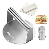 ONEDONE Burger Press Stainless Steel Smash Burger Press 5.5 inch Burger Smasher for Griddle...