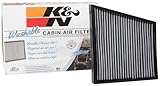 K&N LIFETIME Cabin Air Filter: Premium, Washable, Clean Air for your Cabin: Compatible with Select 2003-2011 MERCEDES BENZ Vehicle Models, VF4001