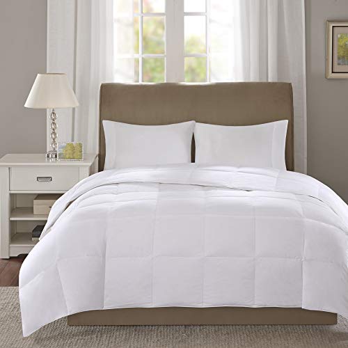 Sleep Philosophy True North 3M Scotchgard 300Tc Quilted Down Comforter 100% Cotton Sateen Cover Downproof, Feather Blend Duvet Insert, Modern Luxe All Season Bed Set Twin, Medium Warm #TOP1