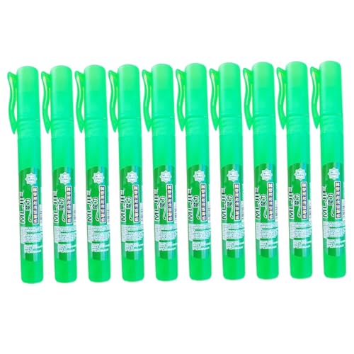 White Out Liquid 10Pcs Thermal Paper White Out Liquid Eraser with Lid, Portable Spry Correction Fluid for Home, School and Office Information Protection