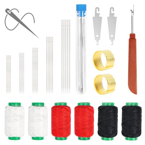 37Pcs NäHwerkzeug-Set,Nähset mit Nähzubehör, Tragbar und Multifunktional Sewing Tool Set,Näh- und Sticksets Portable DIY Hand Made Craft Set für Anfänger und Profis