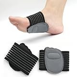 UIEXAY 1 Paio Supporti Per Arco Plantare Con Imbottitura A Compressione, Magnete Incorporato Ideali Per Fascite Plantare, Cedimento Dell'Arco, Speroni Calcaneari, Fascia Elastica Unisex immagine