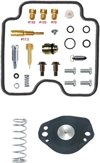 GRIZZLY ATV450 YFM450FWAN YFM450 motorcycle carburetor repair Kit 2007-2016 YFM 450 FWAN carburetor rebuild kit (repair kit,float,plunger,aircut)