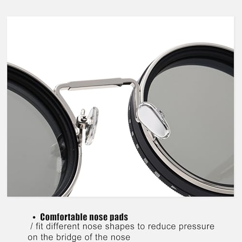 Gafas de sol polarizadas redondas anti reflejos para senderismo y playa 7