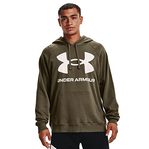 Under Armour Rival Fleece Big Logo Hoodie, Uomo Felpa con Cappuccio, Rival Fleece Big Logo HD, Tenda, M