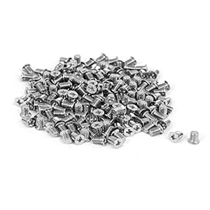 New Lon0167 Computer PC Behuizing 2.5″ HDD Platte Kruiskopschroef Harde schijf M3x4.8mm 200st(Computer PC Case 2.5′ ‘HDD Flache Phillips-Kopf-Festplattenschraube M3x4.8mm 200St