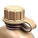 Rothco 3 Piece 1 Quart Plastic Canteen - Lightweight Outdoor Camping Survival Water Bottle, Coyote Brown