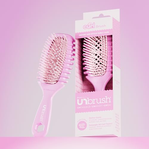 Image of FHI Heat UNbrush Curl Collection for Pain-Free Brushing & Curl Enhancing Styling for Curly Hair Types - Use on Wet Hair Only