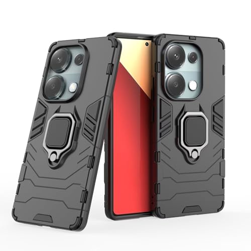 WOWUDI para OPPO k1/r15X/A7X Pro Carcasa,2 en 1 Armour Estilo Robusto híbrido Doble Capa Armadura Defender TPU + PC Funda con Soporte magnético para Coche -Negro