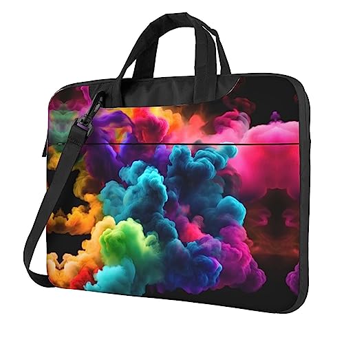 Housse ordinateur portable 14 pouces Corgi imprimé floral pour ranger ses affaires
