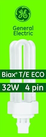 GE Lighting Energy Smart CFL 97632 32-Watt, 2400-Lumen Triple Biax Light Bulb with Gx24Q-3 Base, 10-Pack