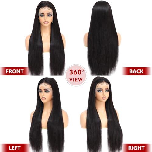 Beluck Straight Human Hair Wig For Black Women, 13X6 HD Lace Front Wigs Human Hair 180 Density, Glueless Wig Human Hair Pre Plucked With Baby Hair, Brazilian Real Human Hair Lace Frontal Wig 24 Inch Beluck Straight Human Hair Wig For Black Women, 13X6 HD Lace Front Wigs Human Hair 180 Density, Glueless Wig Human Hair Pre Plucked With Baby Hair, Brazilian Real Human Hair Lace Frontal Wig 24 Inch