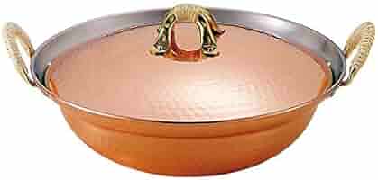 純銅 鎚目 ちり鍋 よせ鍋 27cm S-1055M 銅鍋 日本製 新品未使用 純銅