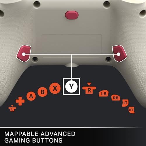 Image of PowerA Advantage Plus Wired Controller for Xbox Series X|S - Bloom & Gloom, officially licensed, adjustable height thumbsticks, hall effect, mappable buttons, works with Xbox One and Windows 10 /11 PC