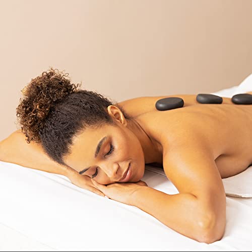 Navaris hot stone massage set - 18x massagestenen in verschillende maten - Thermodynamische massagestenen - Voor een… - Image 7