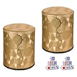 Gobelet à dés en cuir – gobelet à dés robuste et résistant aux chocs, silencieux