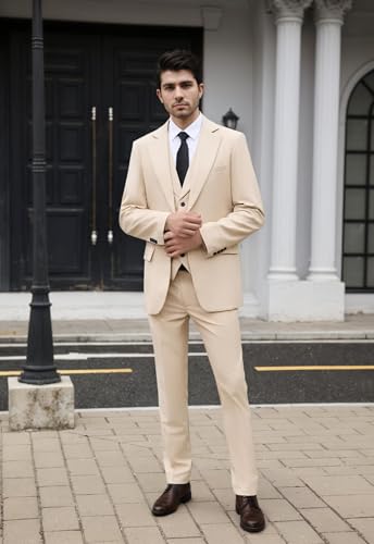 Men's Suits Slim Fit Formal Suits for Men Wedding Business Prom Mens Suit 3 Piece Blazer Vest Pants Mens Suit3