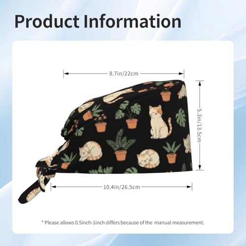 Gorro quirúrgico ajustable resistente al agua unisex miniatura 5