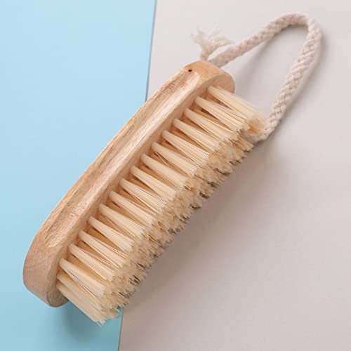 Image of The Better Home Sneaker Cleaner Wooden Shoe Brush | Loop for Hanging | Shoe Cleaner | Shoe Brush For Leather Shoes | Washable Bristles | Soft Bristles Effective In Removing Dry Dust & Dirt