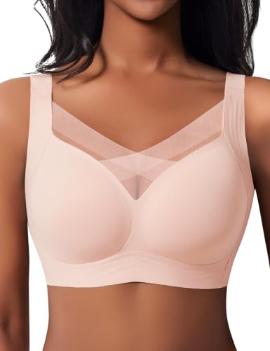 Sujetador sin aros de encaje Ganado con relleno y diseño bralette cómodo push up