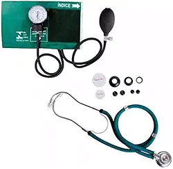 Esfigmomanômetro E Estetoscópio Rappaport Premium (Verde)