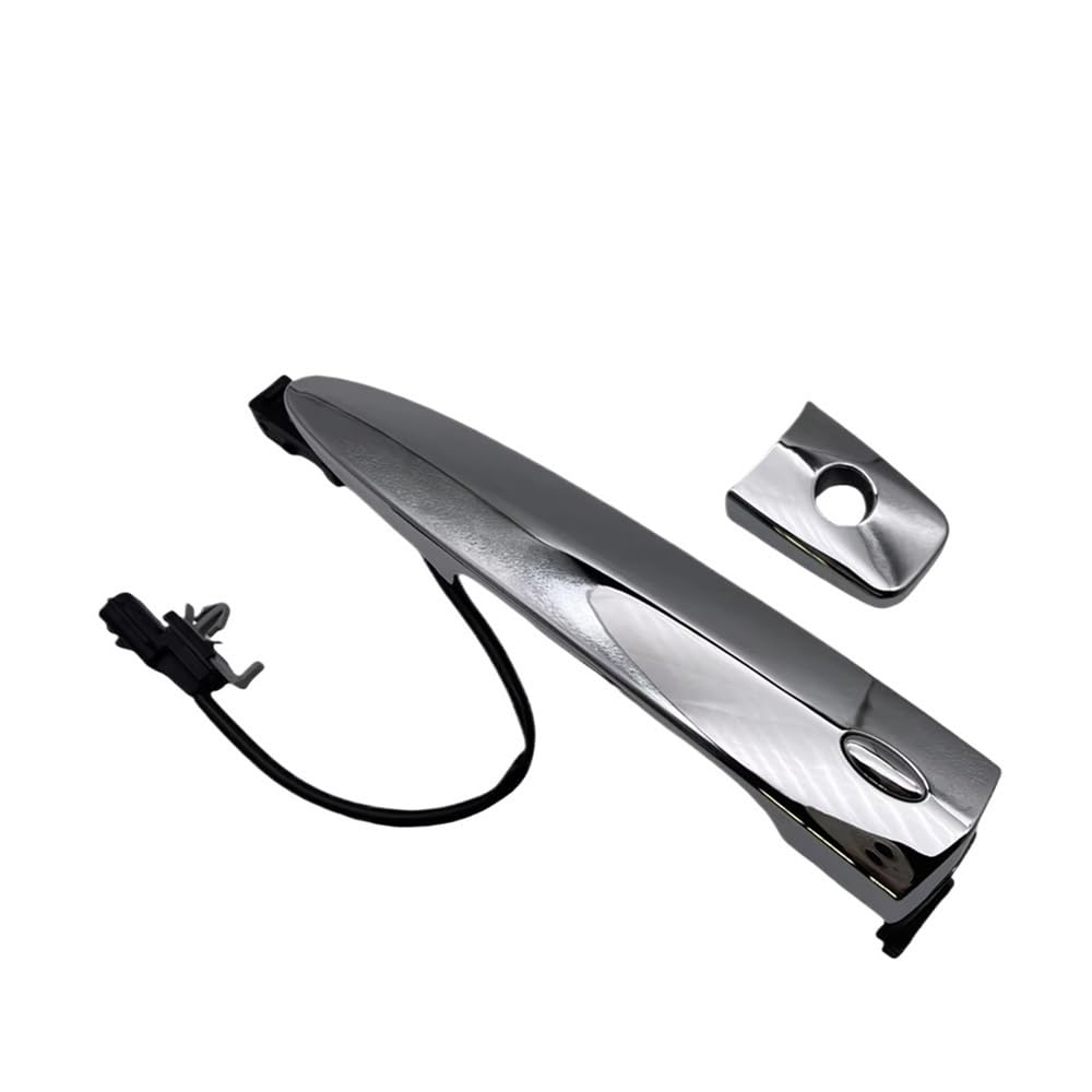 RAtsch Car Side Exterior Door Handle 806469N00A Car Front Chrome Exterior Door Handles Silver ABS 826469N00A 806451AA0A for Leaf for Maxima for Murano for Sentra