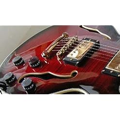 AURH skjos Body Hollow Electric Guitar Guitare Red Jazz Guitar Guitar Golden Guitare Classique (Color : 38 inch) - Les Beatles, Paul McCartney, John Lennon, RIngo Starr, George Harrison