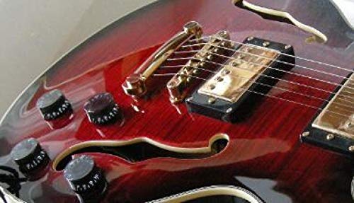 AURH skjos Body Hollow Electric Guitar Guitare Red Jazz Guitar Guitar Golden Guitare Classique (Color : 38 inch) - Les Beatles, Paul McCartney, John Lennon, RIngo Starr, George Harrison AURH skjos Body Hollow Electric Guitar Guitare Red Jazz Guitar Guitar Golden Guitare Classique (Color : 38 inch)