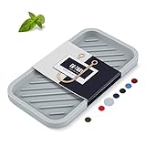 siprotool 【Mehrzweck】Unsere Küchenseifenablage eignet sich für jeden Ort wie Küche, Bad, Schlafzimmer, Balkon usw. Küchenspüle Tablett kann Schwammbürste, Schrubber, Seifenspender und andere Gegenstände geeigneter Größe aufbewahren.