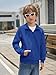Haloumoning Boys Quarter Zip Quilted Sweatshirts Kids Fashion Long Sleeve Pullover Clothes 5-14 Years Royal Blue