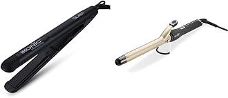 IKONIC Women's Glam Straightener (30) & Ikonic Curling Tong - Ct-22Mm, Black
