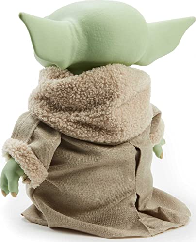 Image of Mattel Star Wars Grogu Plush Toy, 11-inch Character Figure with Soft Body. Inspired by Star Wars The Mandalorian