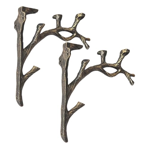 Mwkbbn Brackets De Rama De Árboles, Diseño De Ramas Artísticas, Soportes De Estante Rústico, Monturas De Pared De Naturaleza, Natural, para Entradas, Dormitorios, Cocinas, Oficinas, Garajes, Bibliote