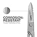 Klein Tools 2100-9 Stainless Steel Electrician Scissors, Made in USA, 5.25-Inch Free-Fall Handle Snips, Stripping Notches, Non-Slip Serrated Blade