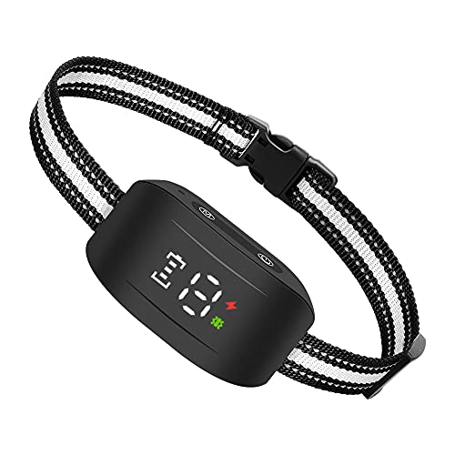 Bark Collar,Dog Bark Collar Rechargeable,Anti Bark Collar with Beep Vibration,No Bark Collar for Small Medium Large Dogs