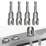 Stahl-Antriebsbohrer-Set, 4-teilig, Sechskantschaft für Bohrmaschinen, Flügelmuttern, Steckschlüsseleinsatz, Werkzeugkonstruktion (8 Stück)