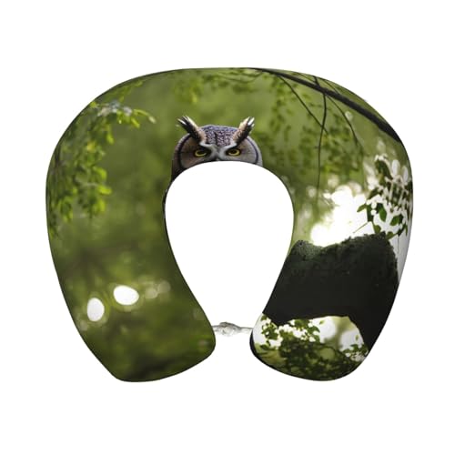 Almohada de Viaje de Espuma Viscoelástica Negra