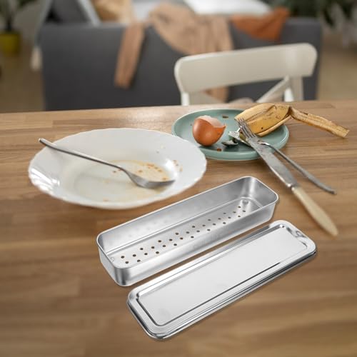 MUELODSIC ステンレス製箸ホルダー 水切りラック 大容量 多機能 食器収納 キッチン用食器棚対応 箸 スプーン フォーク整理用